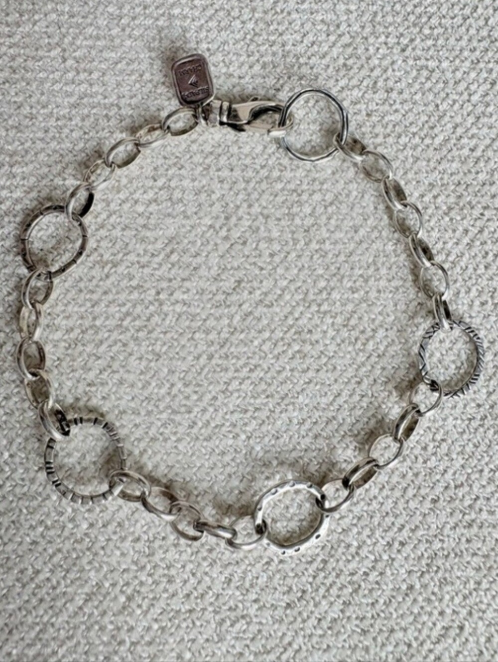 Silpada Sterling Silver Linked Chain Charm Bracelet B2469